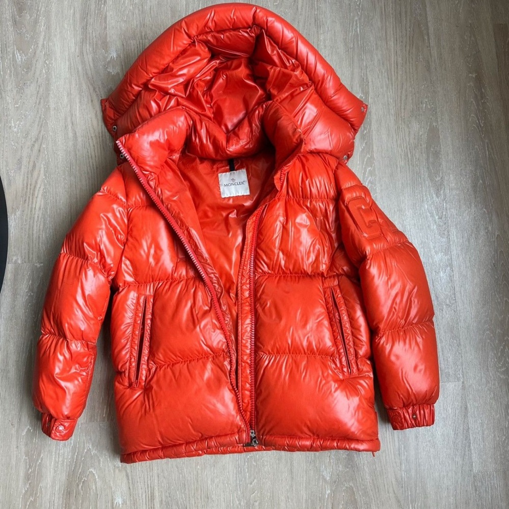 Moncler Bright Red Kids Puffer Jacket